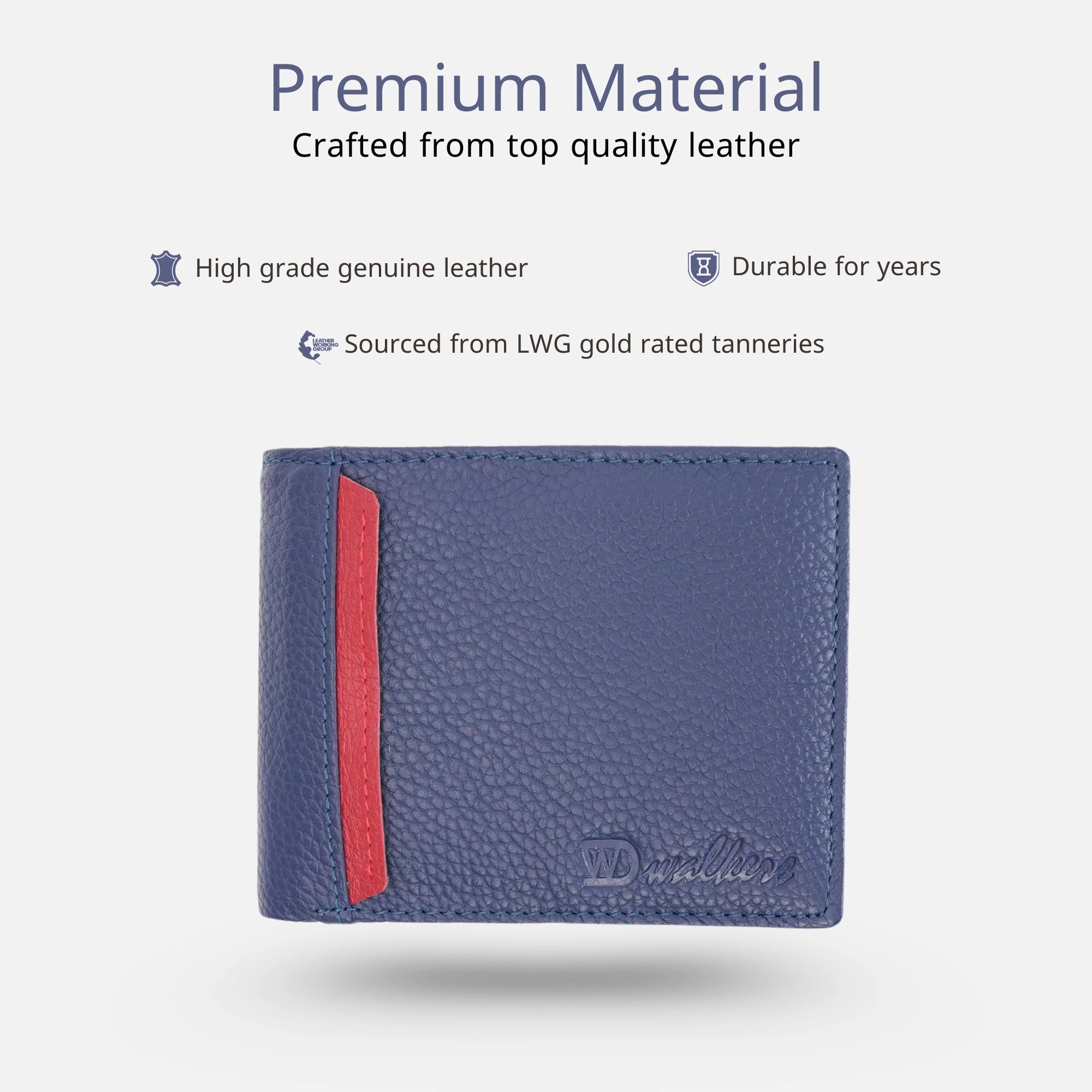 Authentic leather wallet for men