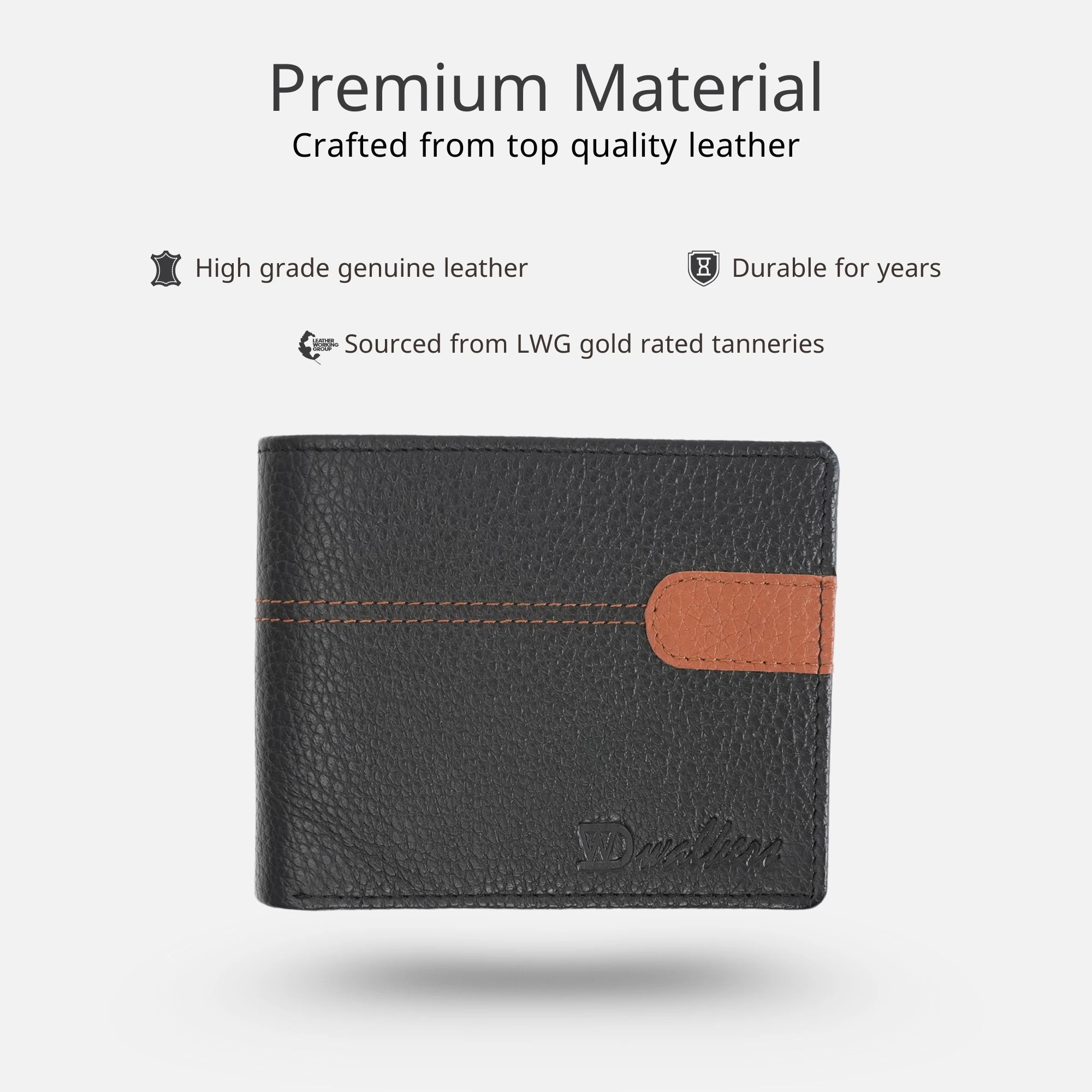 Caine slim leather wallet