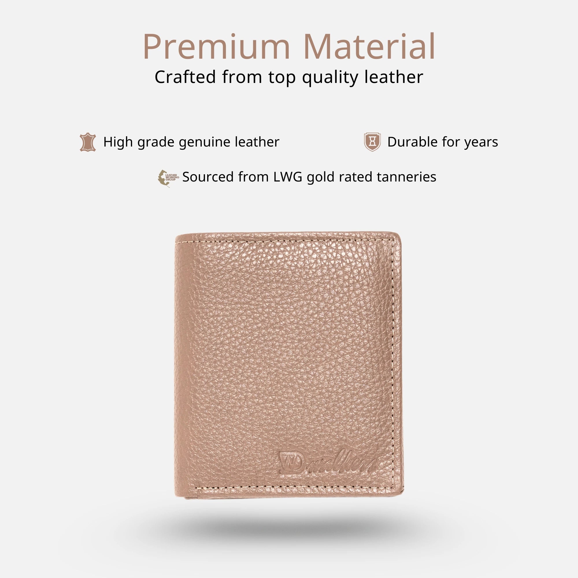 Genuine leather wallet for men