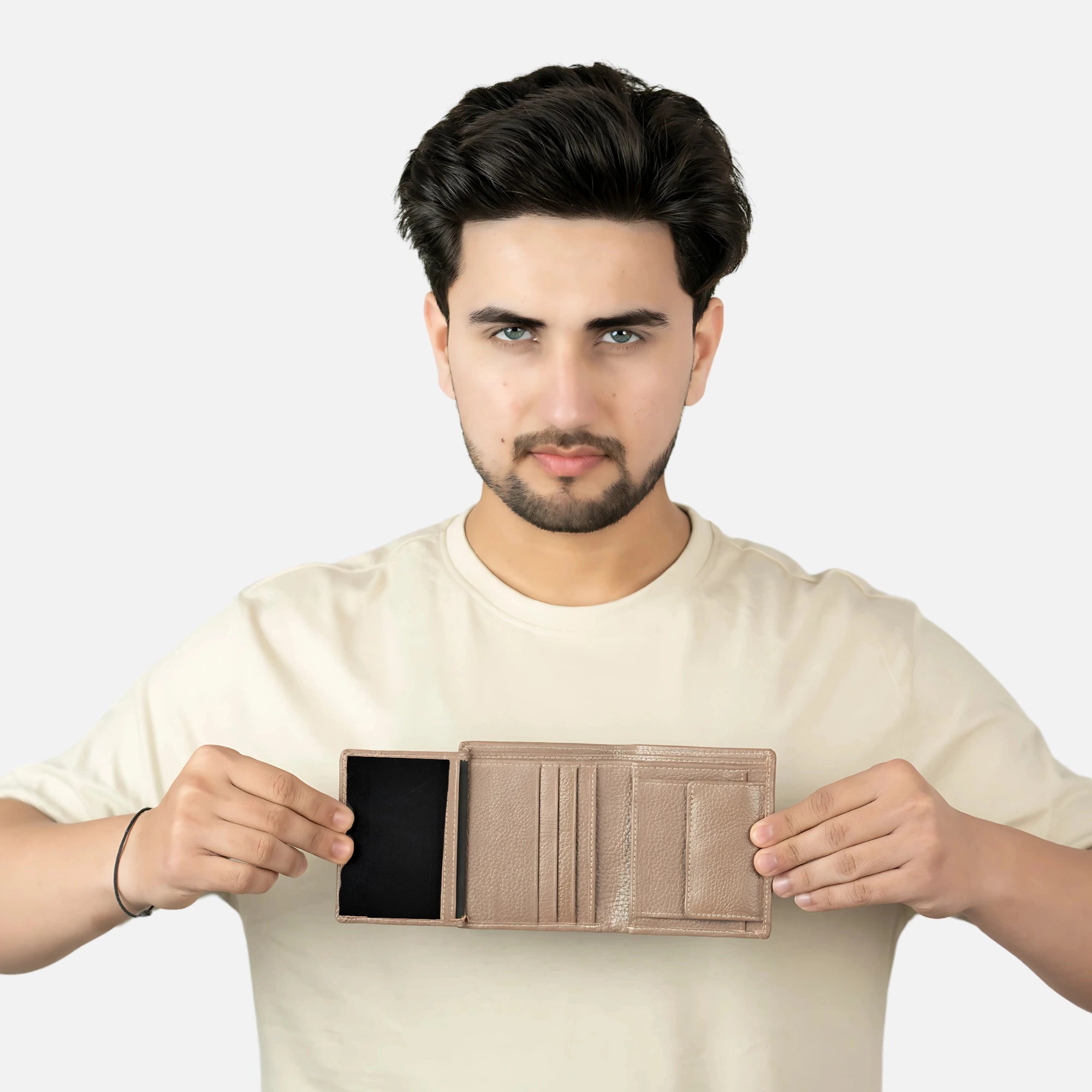 100% leather wallet for men