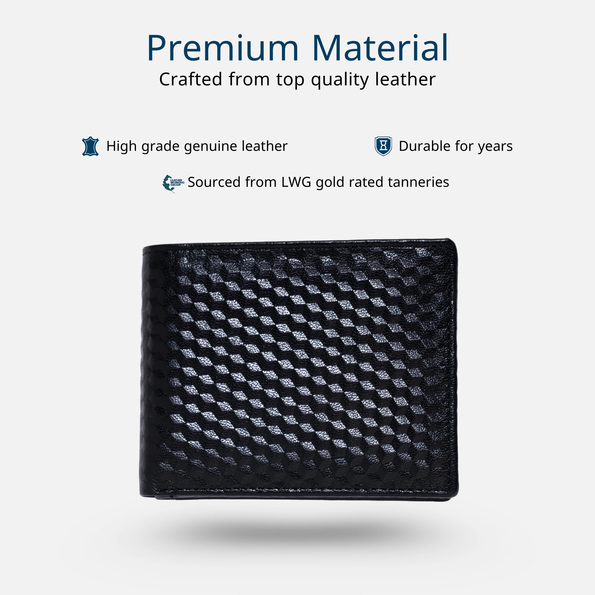100% leather wallet for men