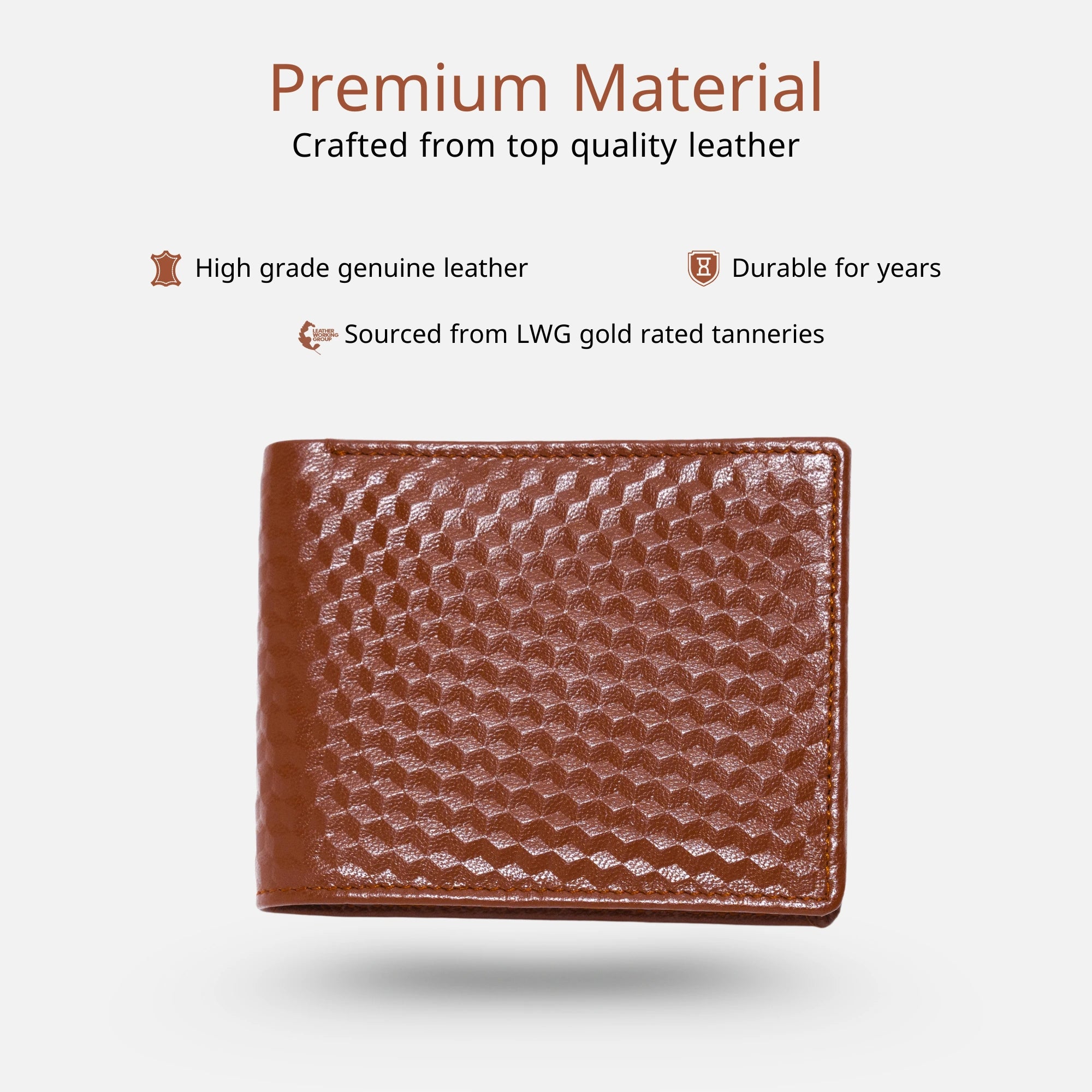 High-quality leather wallet for men