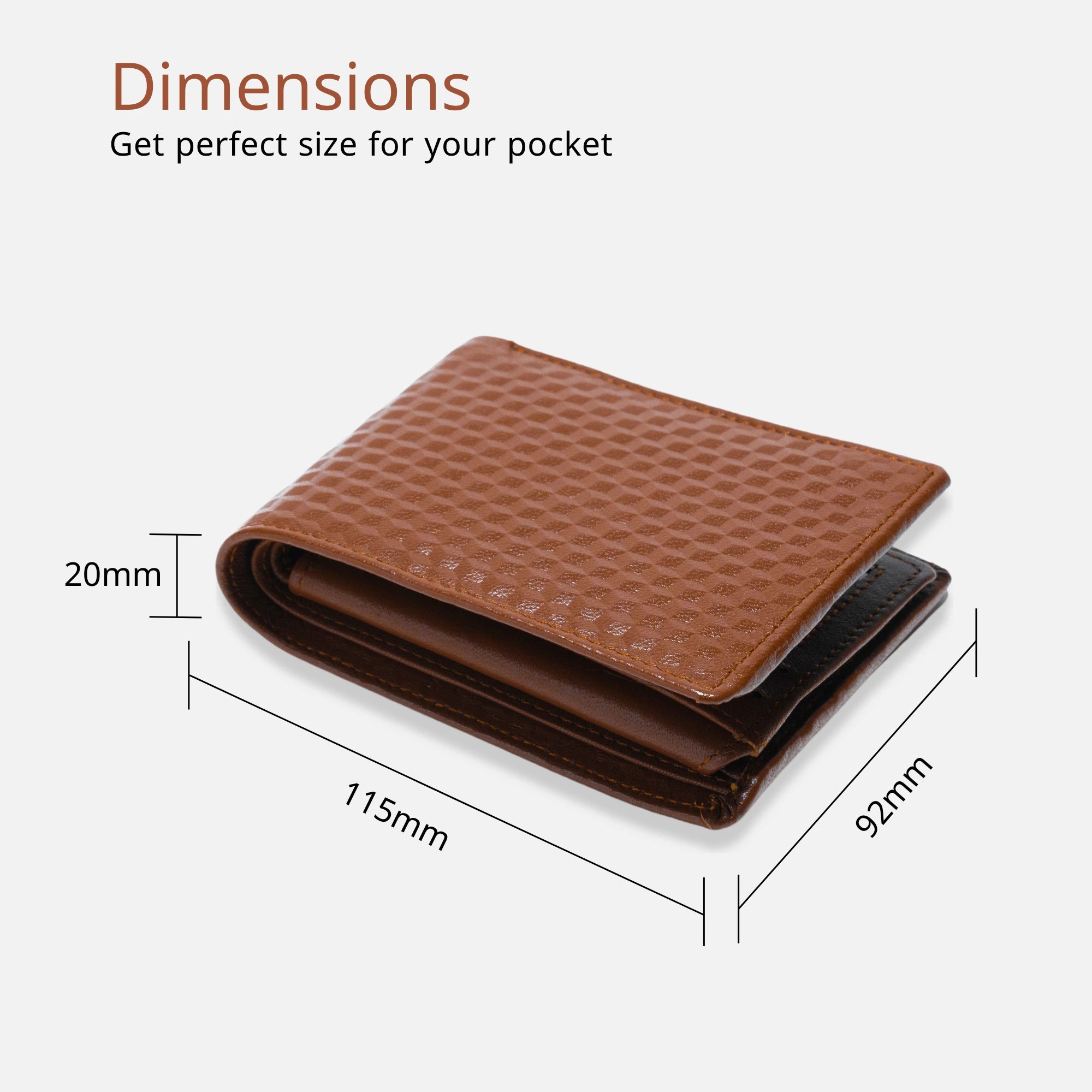 Real Tan leather men’s wallet