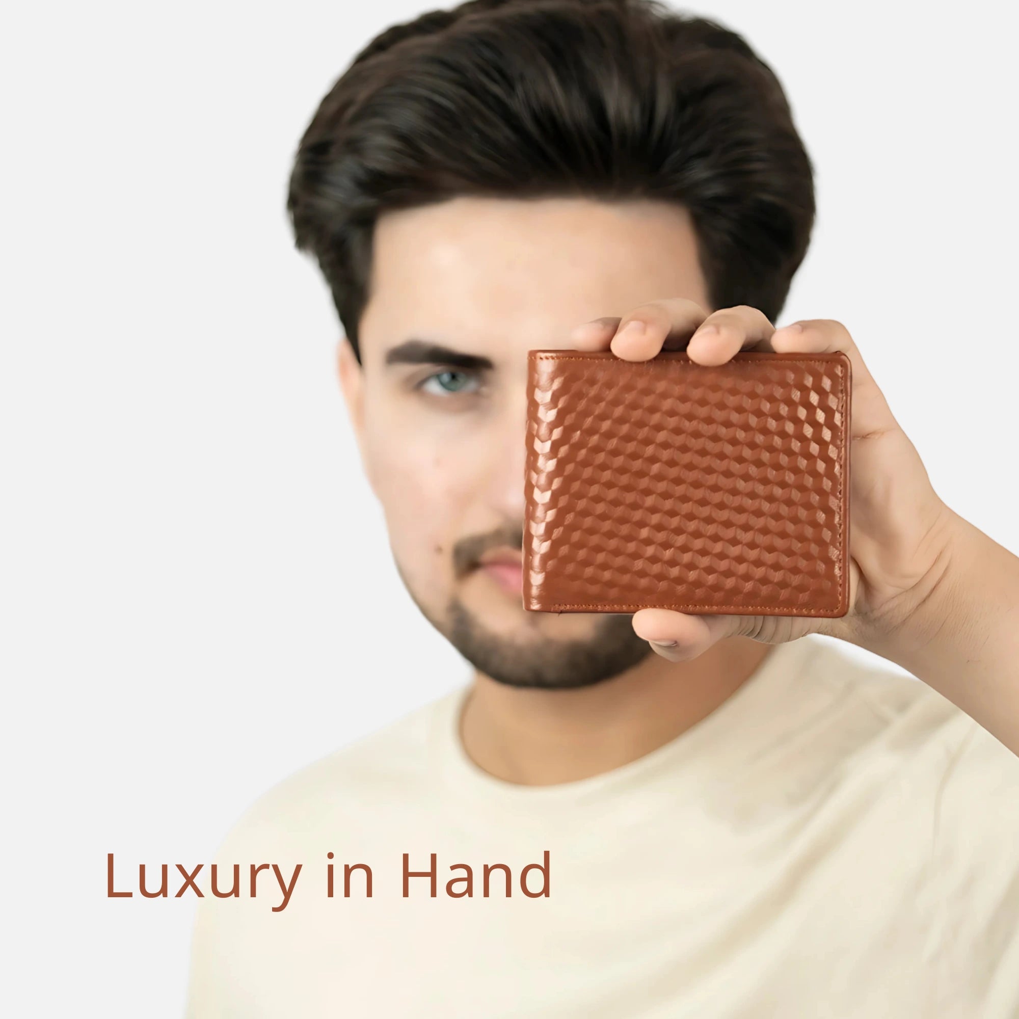 Authentic Tan leather wallet for men