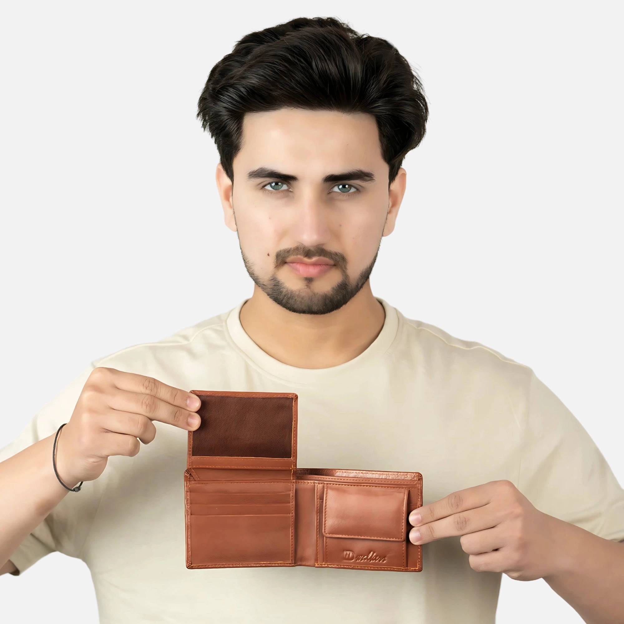 100% leather wallet for men