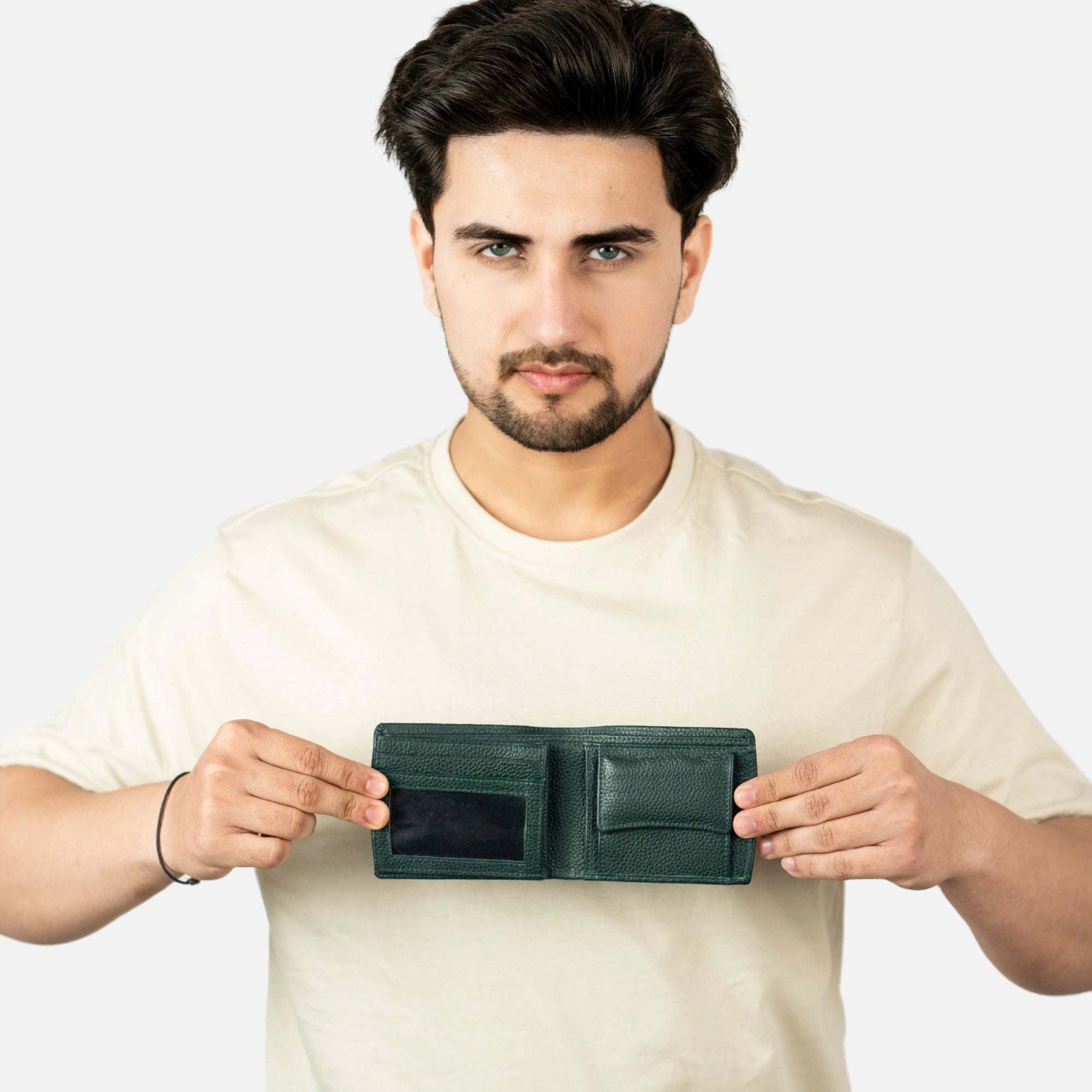 100% leather wallet for men