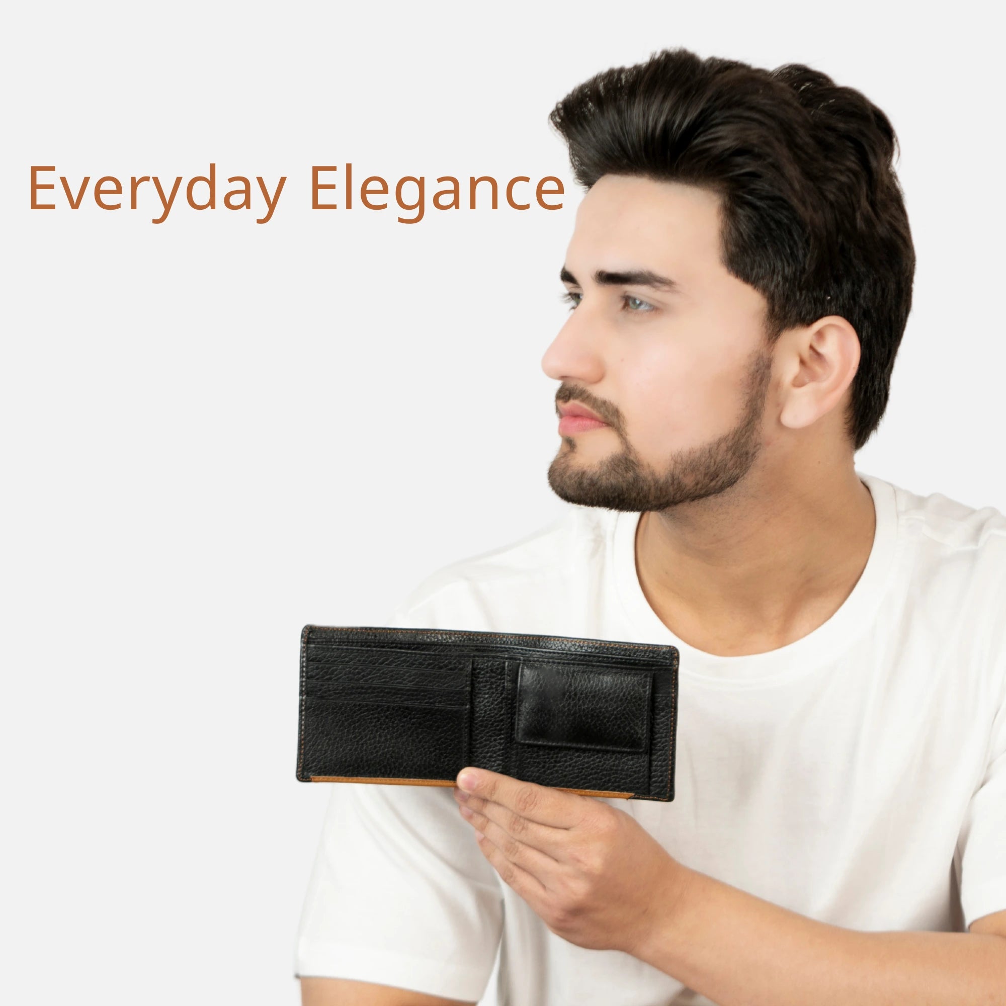 High-quality Brown leather wallet for men