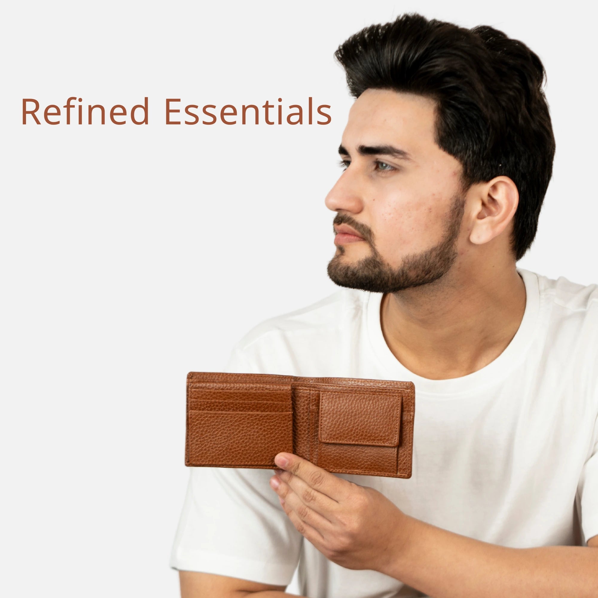 High-end leather wallet for everyday use