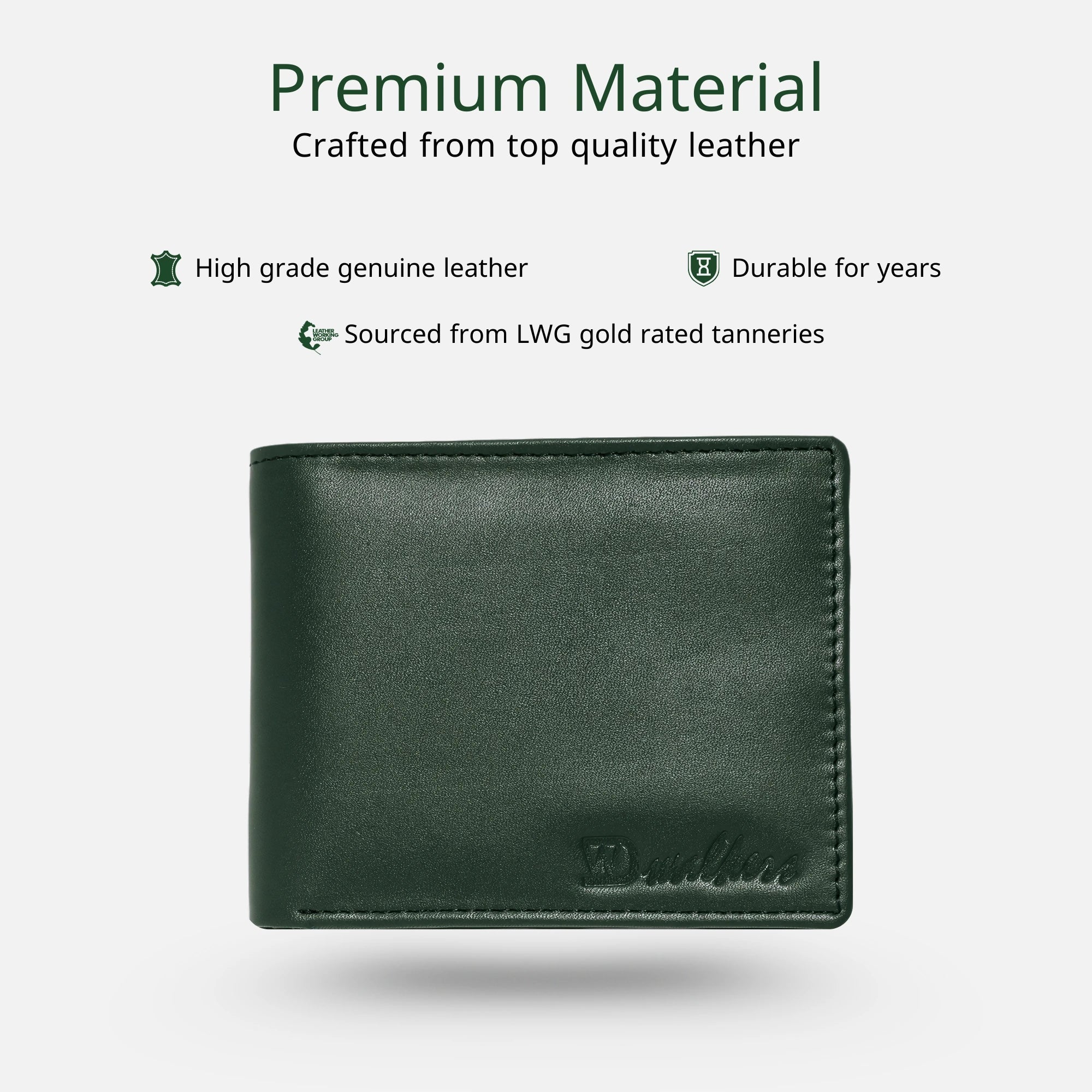 Original Olive leather wallet for men