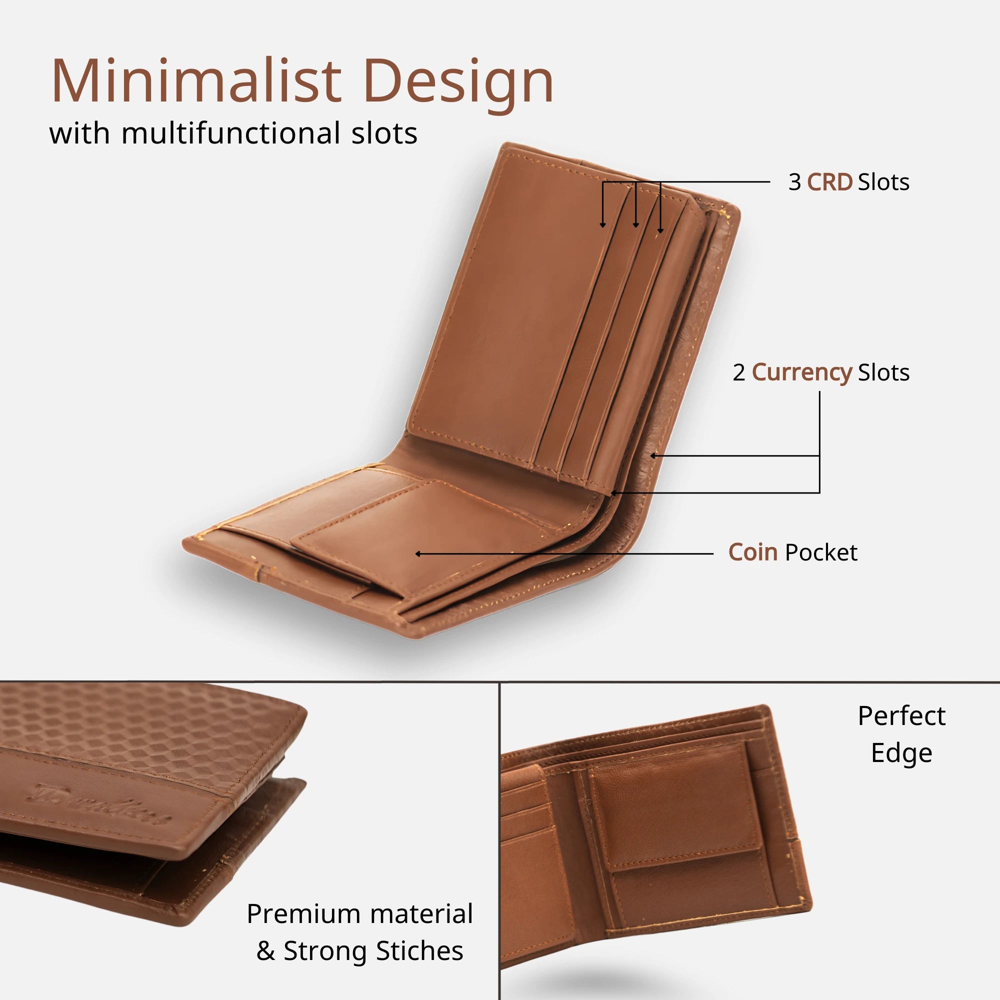 Original leather wallet for men