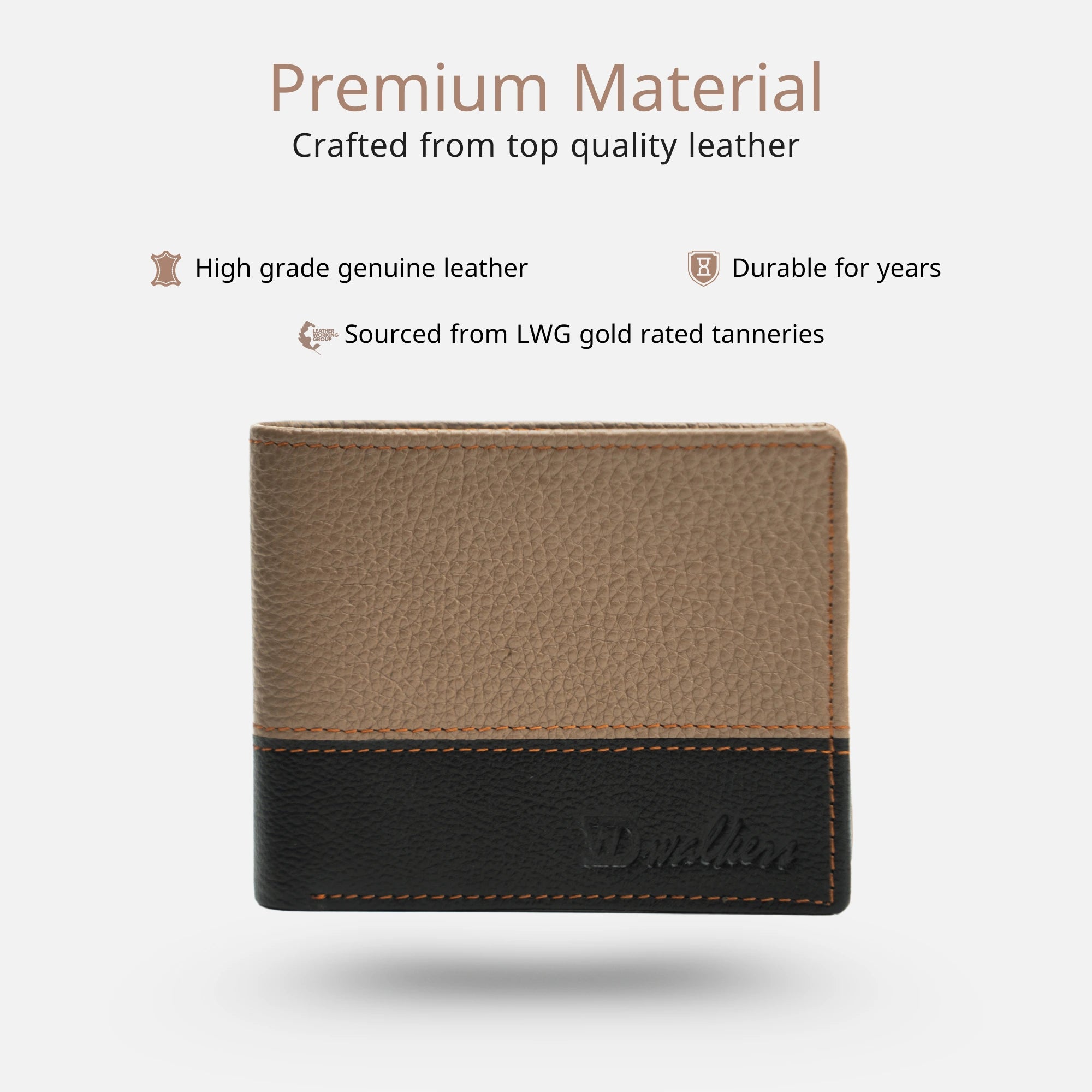 Authentic leather wallet for men