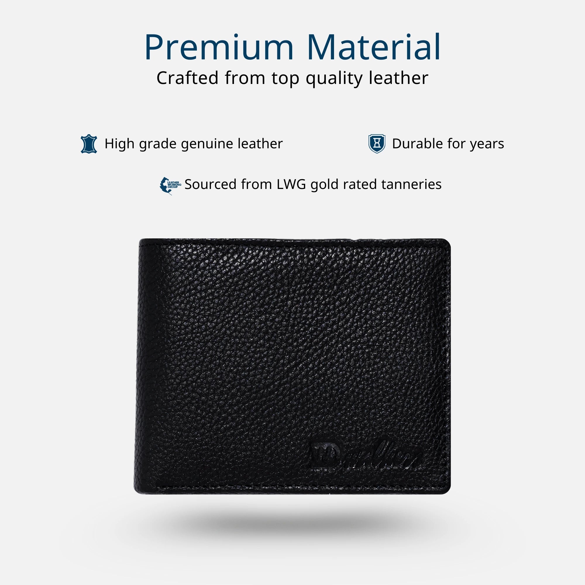 Authentic leather wallet for men