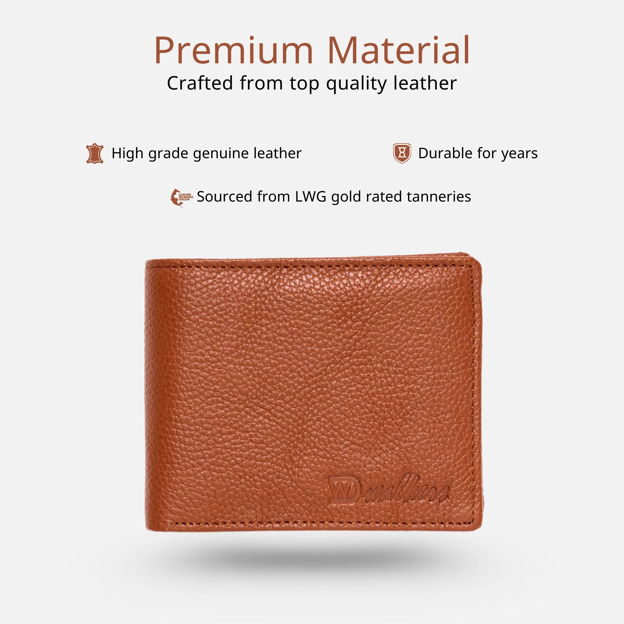 High-quality leather wallet for men