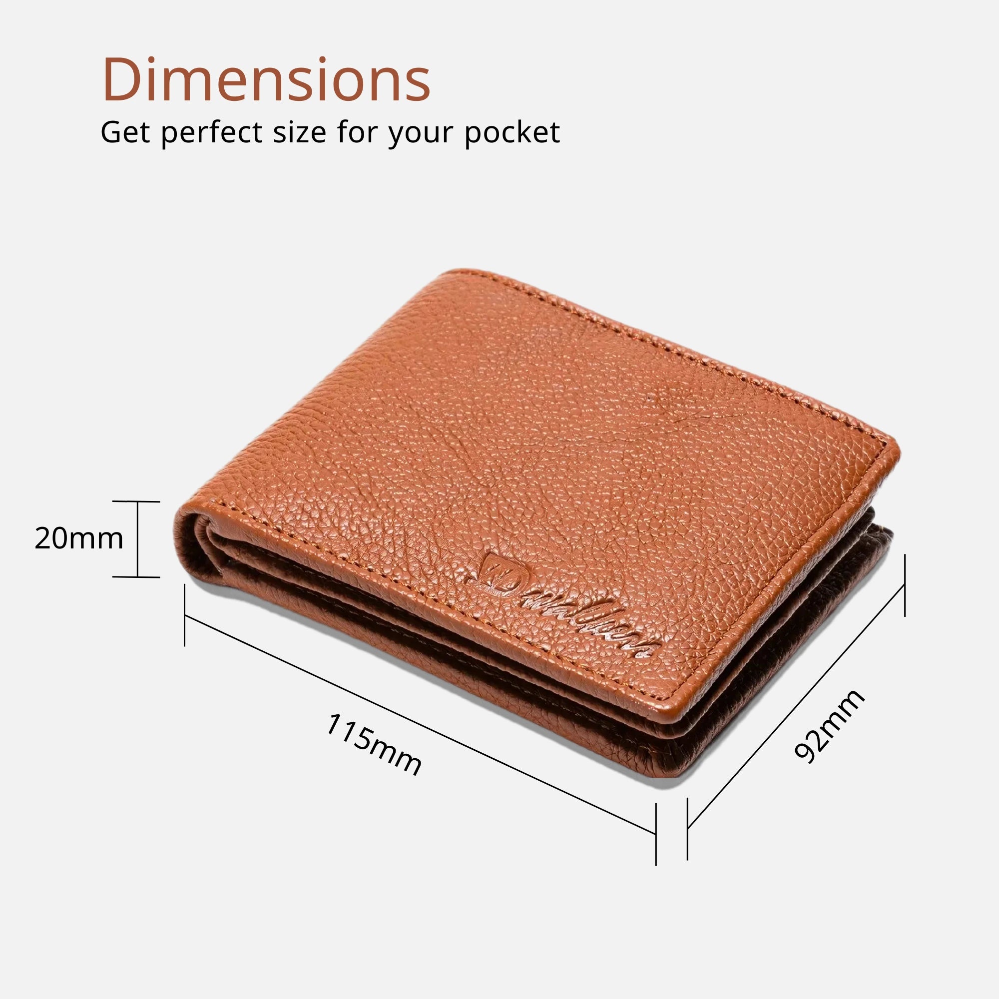 Genuine leather wallet for men