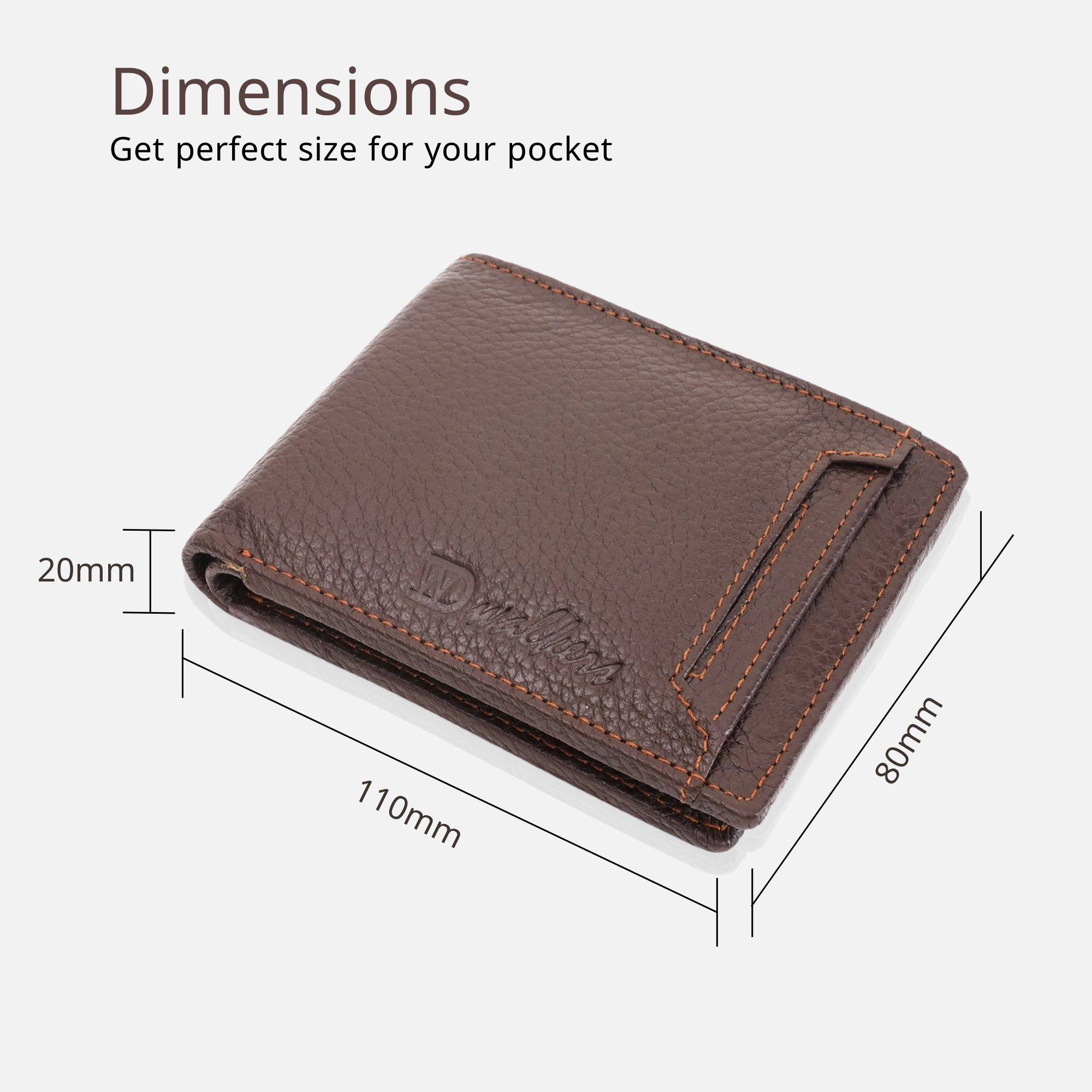 Rich Brown Textured Leather Wallet for Men with Card & Coin Slots