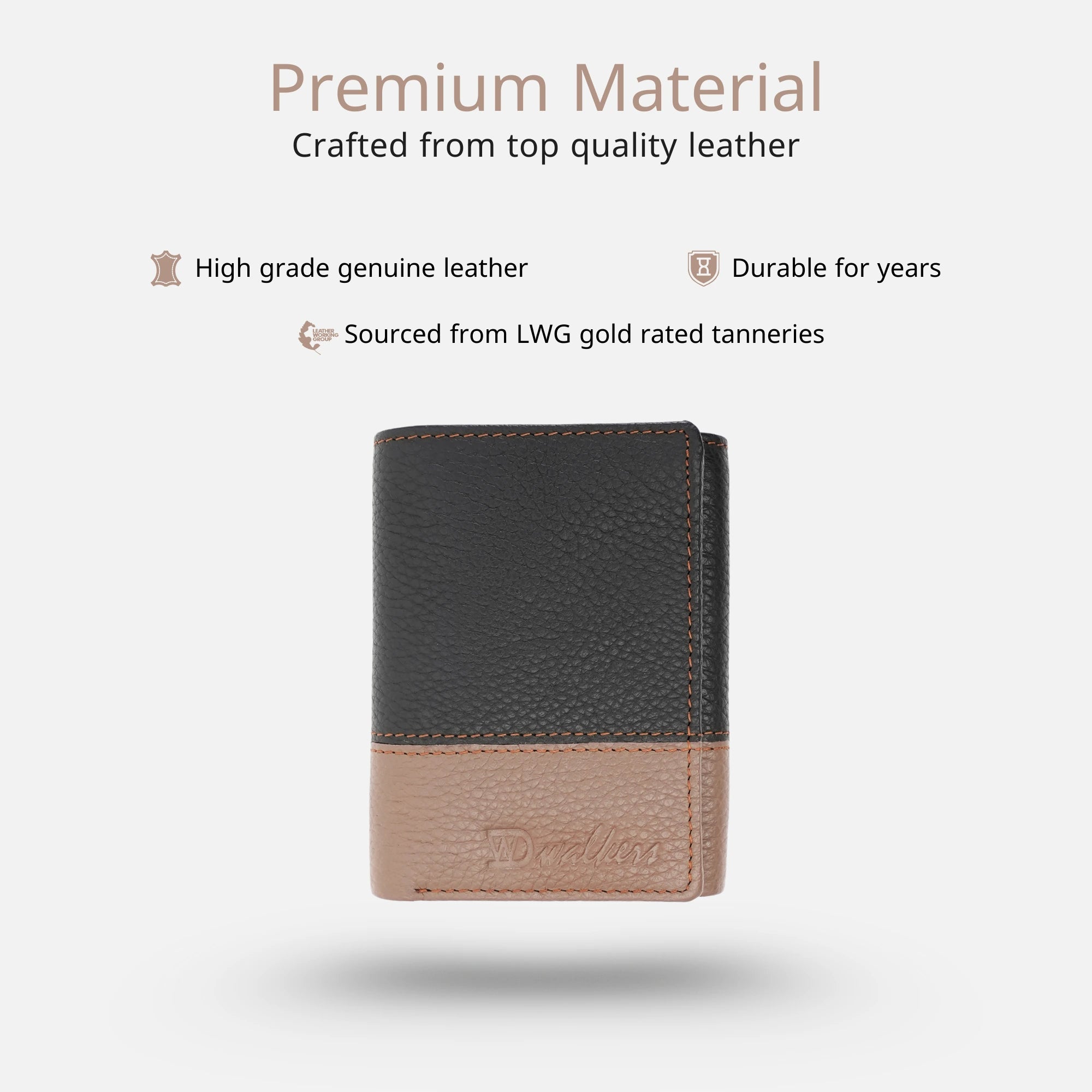 Authentic leather wallet for men