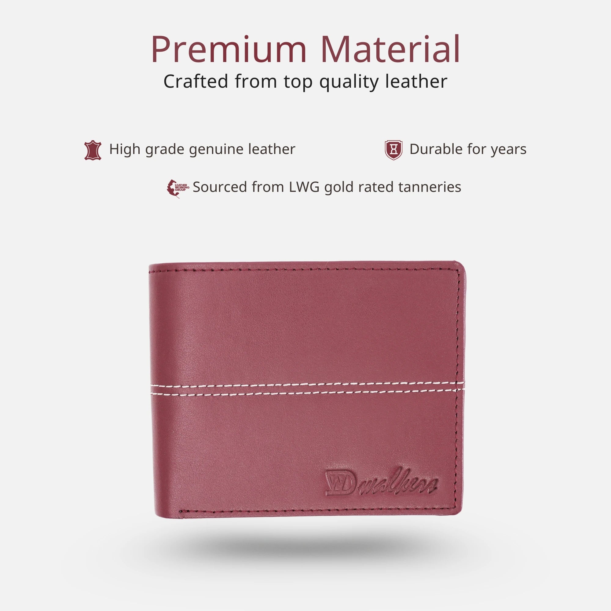 Authentic leather wallet for men