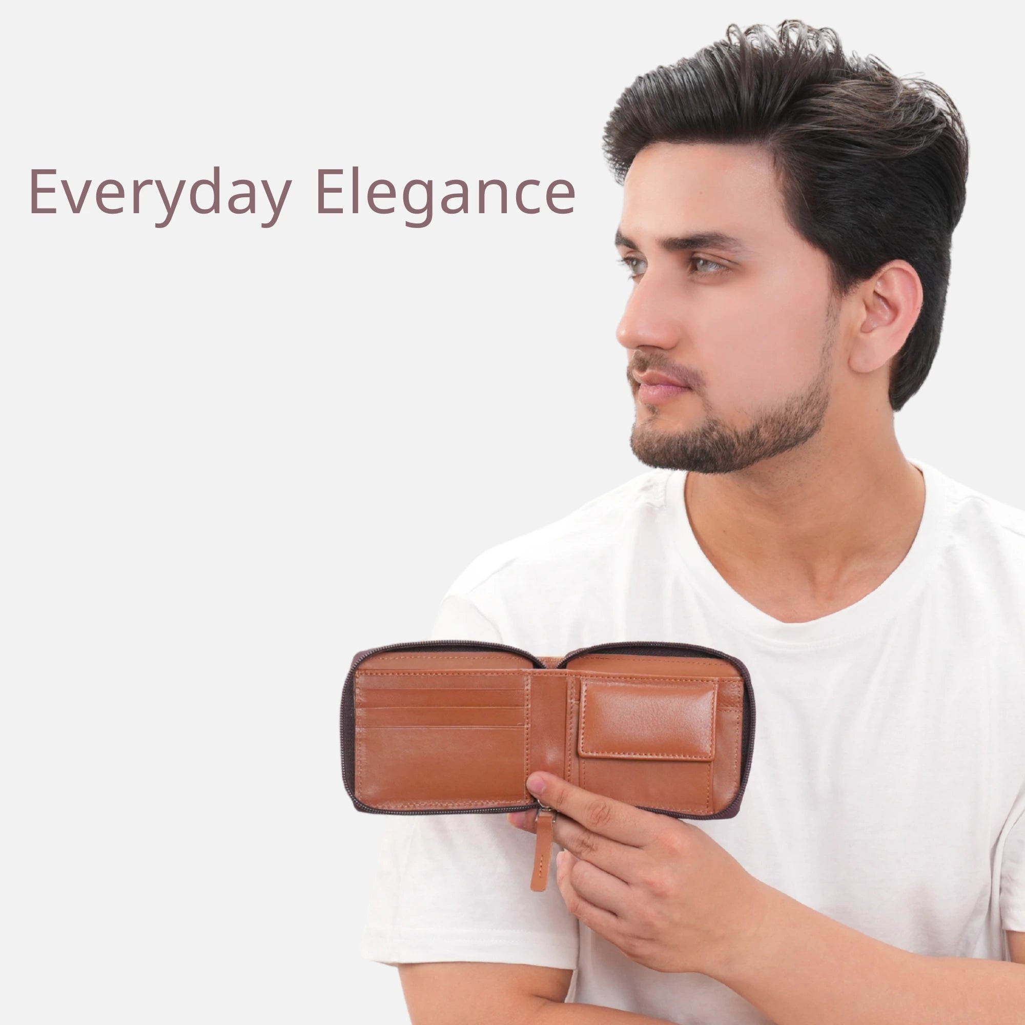 Genuine leather wallet for men