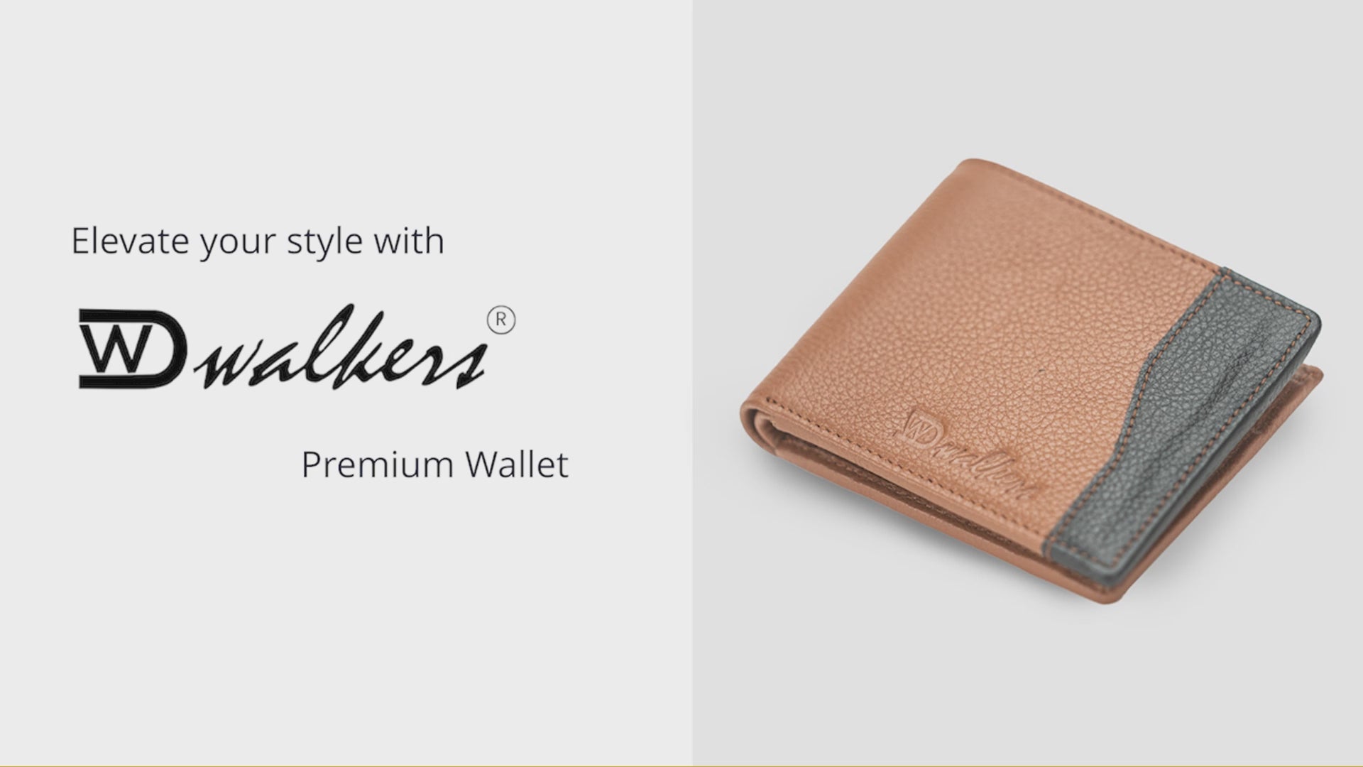 Stylish Tan Leather Wallet for Men with Card Slots & Coin Pocket