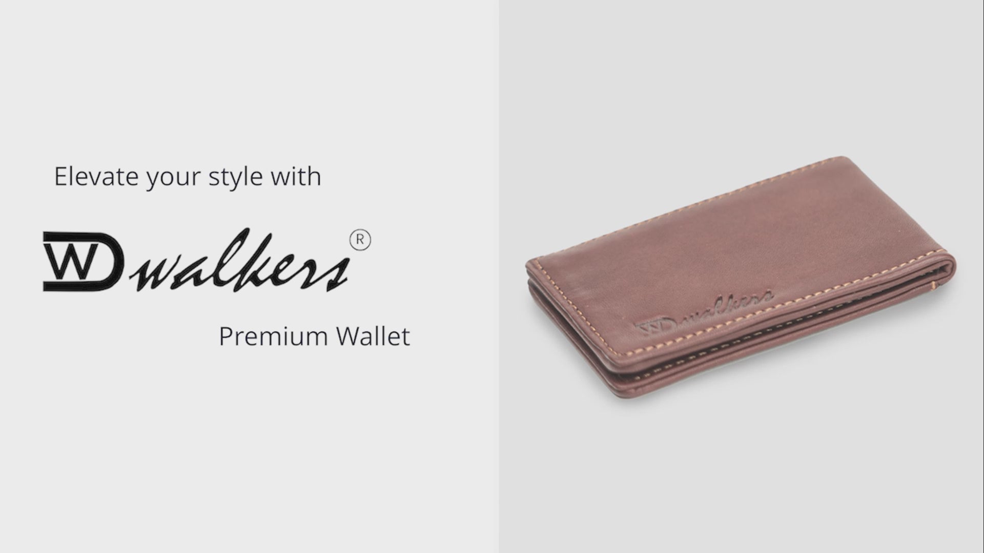 Saddle Brown Smart Leather Wallet for Men with Card and ID Slots