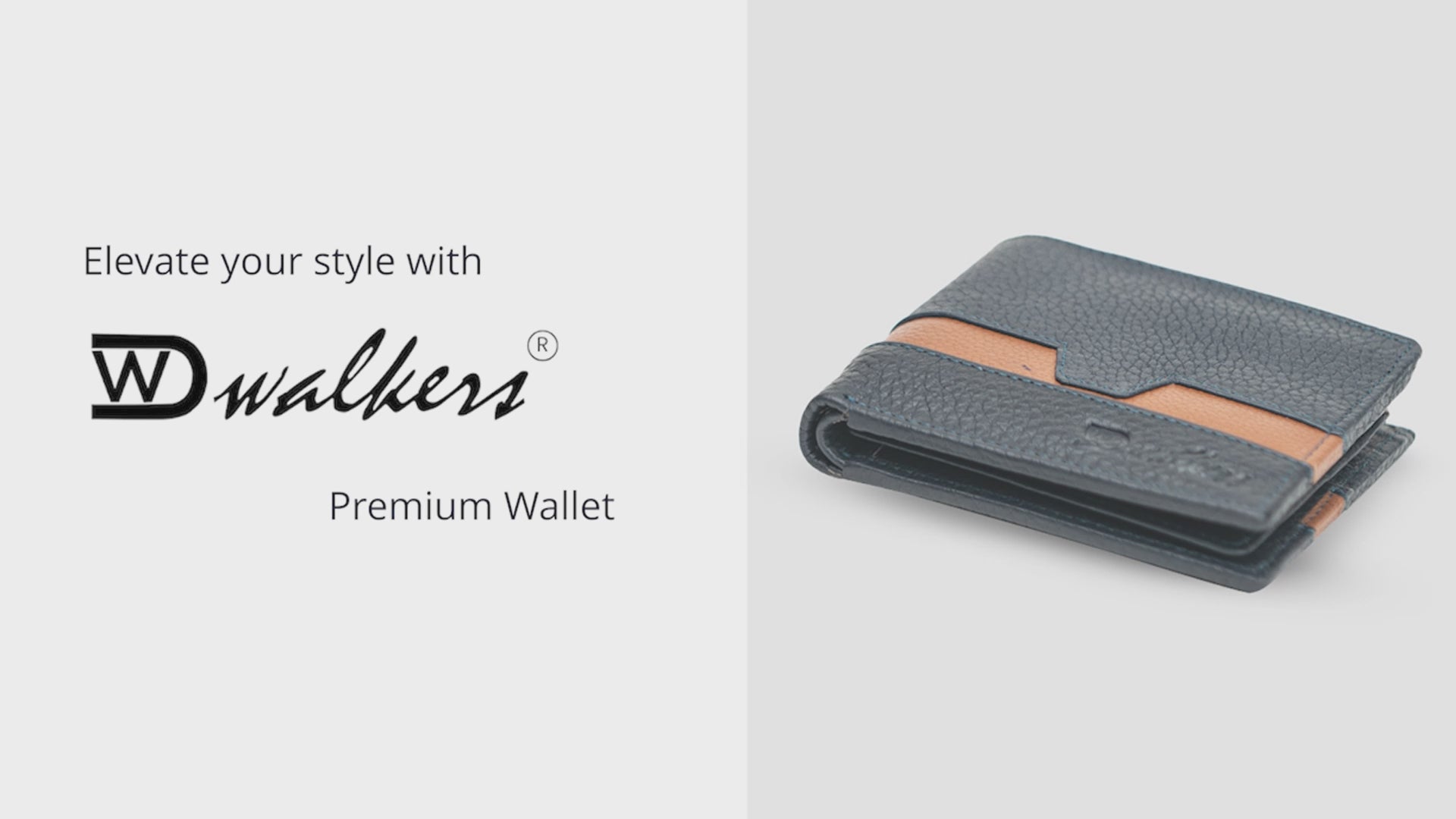 Midnight Navy Men’s Leather Wallet with Card Slots & Coin Pocket